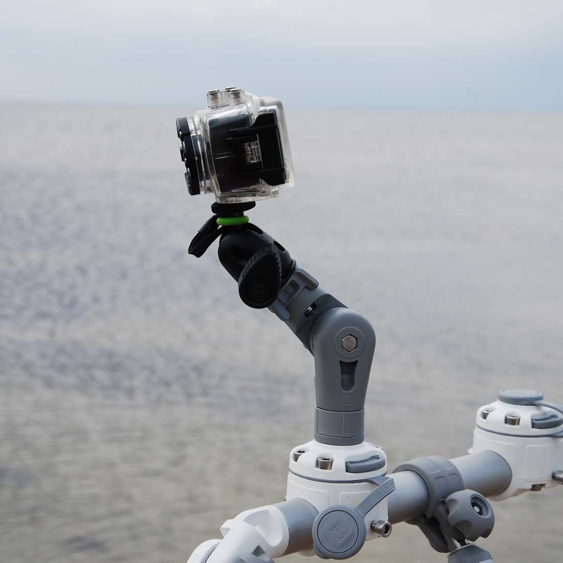 Borika FASTen Swivel-Tilt Action Cameras Holder with 3/8' Screw-Thread Mount - Image 2