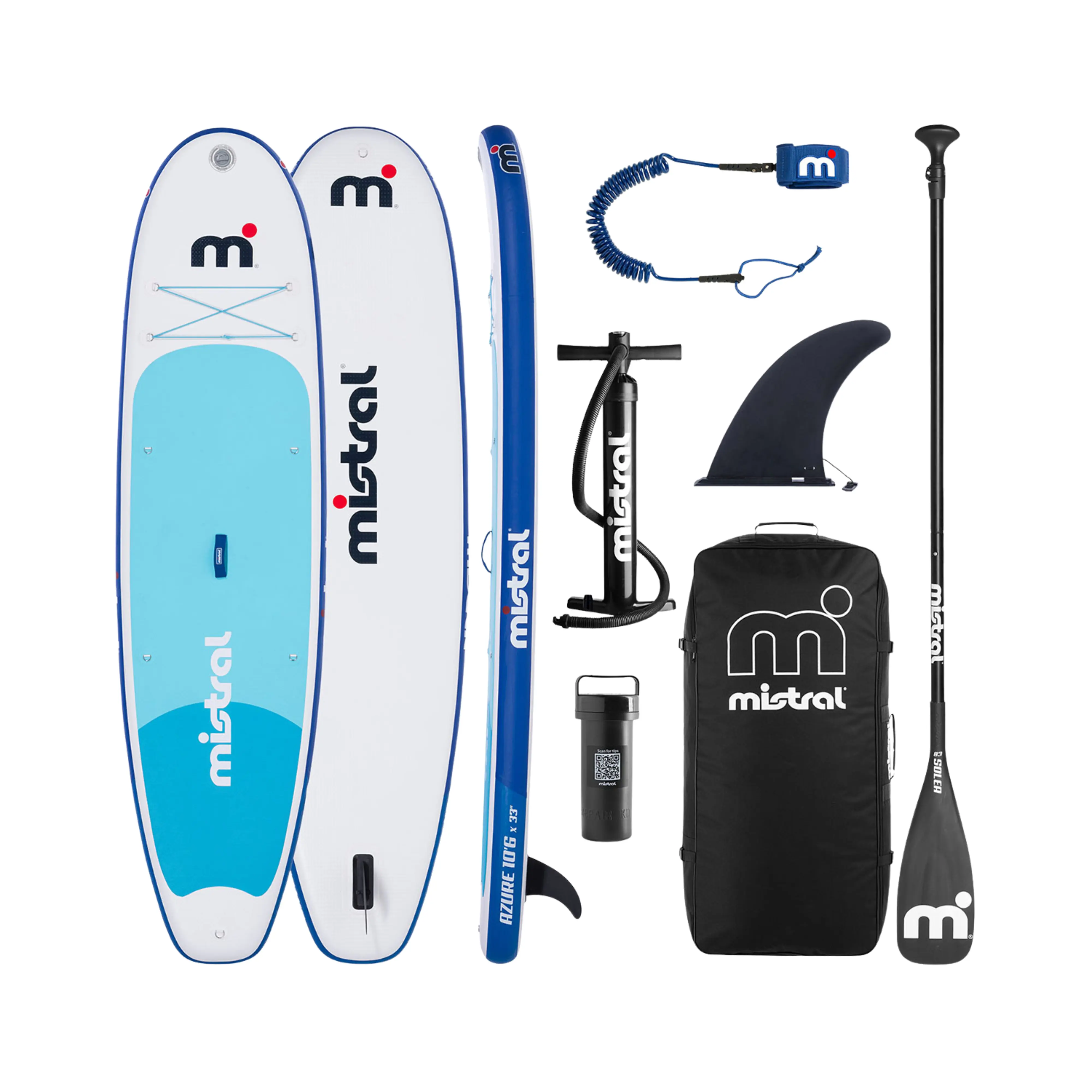 Mistral Azure 10'6 Inflatable SUP Family Package