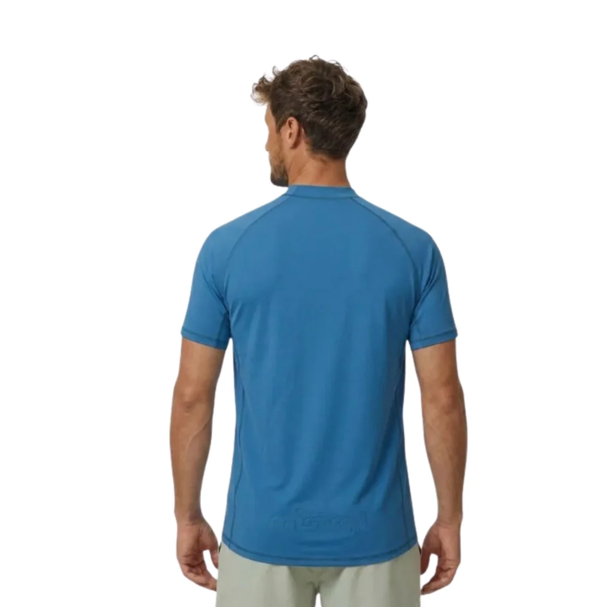 Mistral Ocean Rash Guard Men's Short Sleeve Outline - Corsair - Image 2