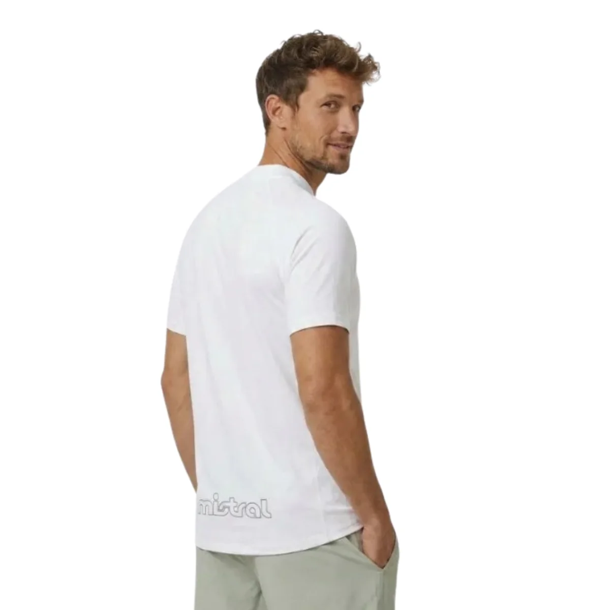 Mistral Ocean Rash Guard Men's Short Sleeve Solid - White - Image 2