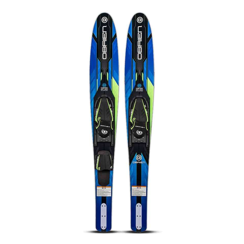O'Brien Vortex Combo Water Skis 65.5in Blue with X7 Bindings (2022)