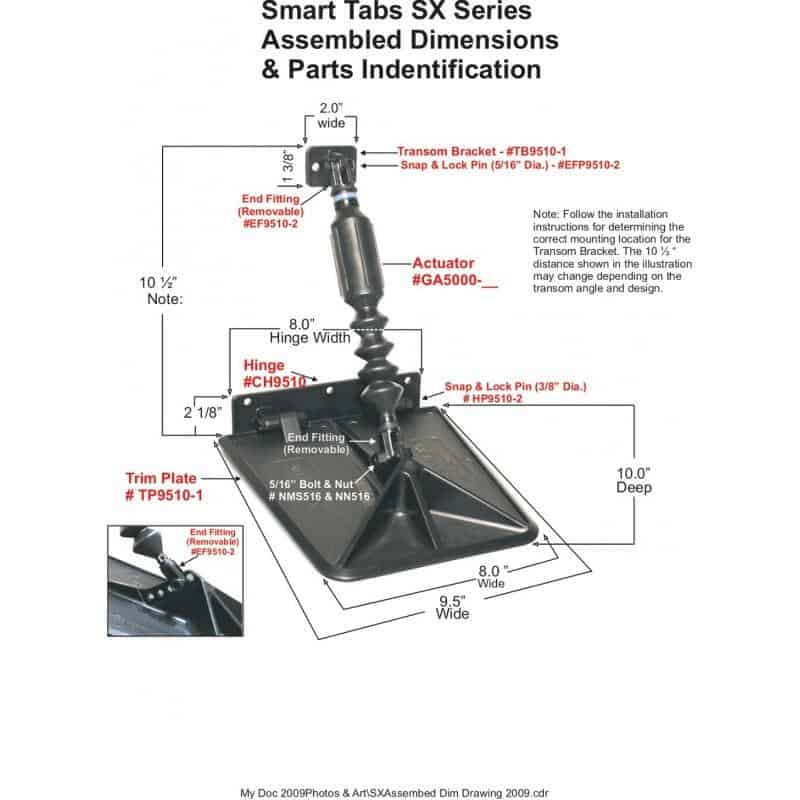 SX Smart Trim Tabs Kit 60lbs - Image 6