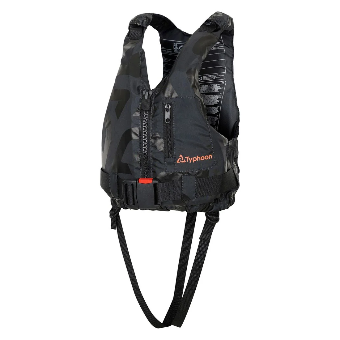 Typhoon Hudson 50N Front Entry Buoyancy Aid Black - Image 3