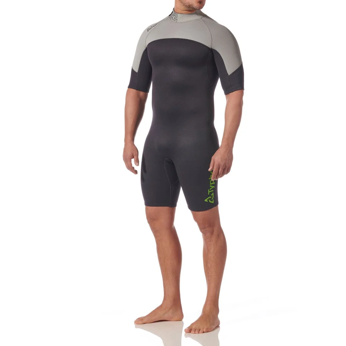 Typhoon Men's Essential 3/2mm Shorty Wetsuit BZ Graphite/Slate - Image 2