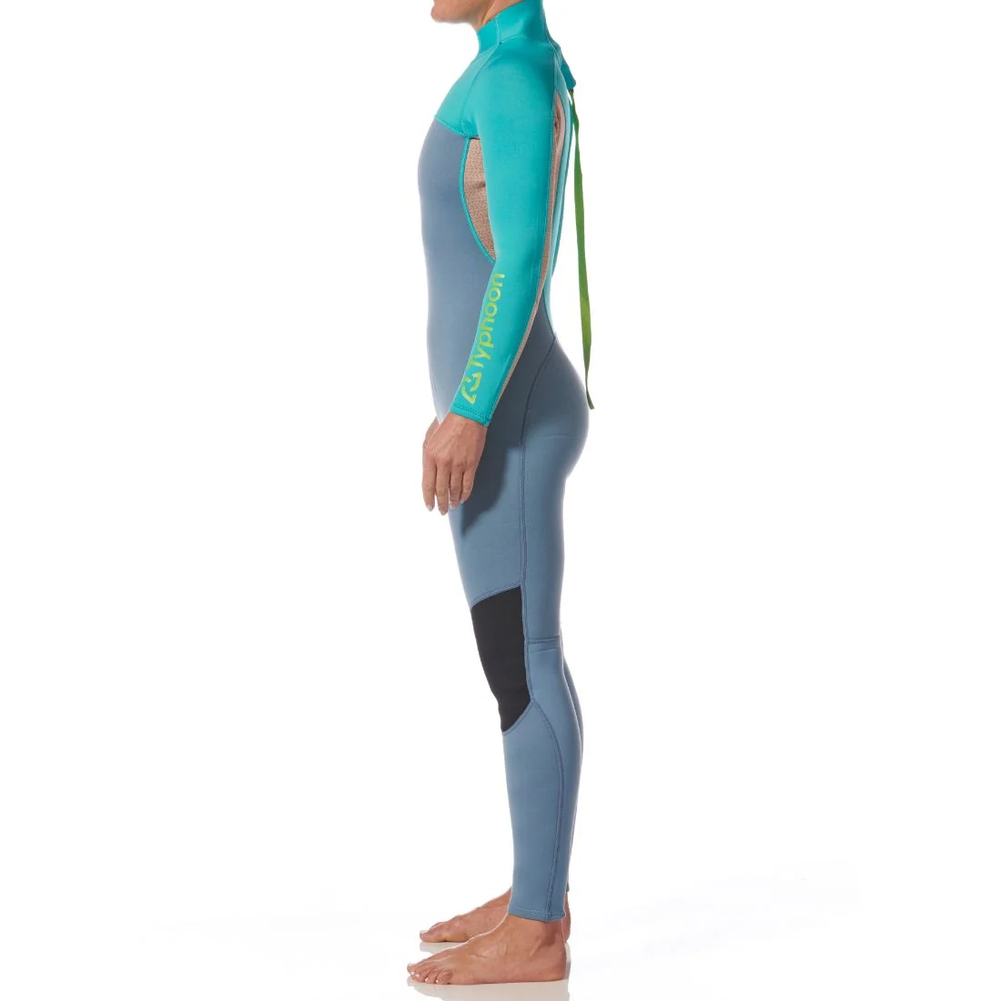 Typhoon Women's Essential 3/2mm Full Wetsuit BZ Azure/Nimbus - Image 2