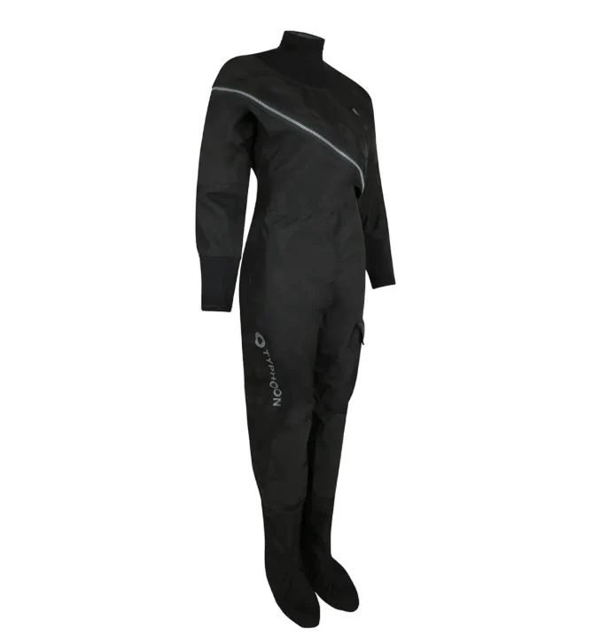 Typhoon Womens Ezeedon 2.0 Front Entry Drysuit Black/Grey - Image 3