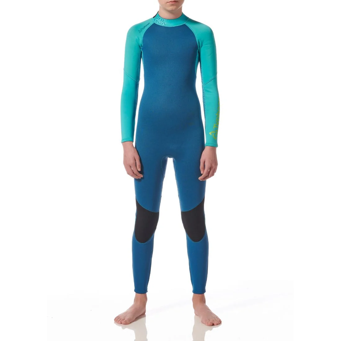Typhoon Kid's Essential 3/2mm Full Wetsuit BZ Azure/Ocean
