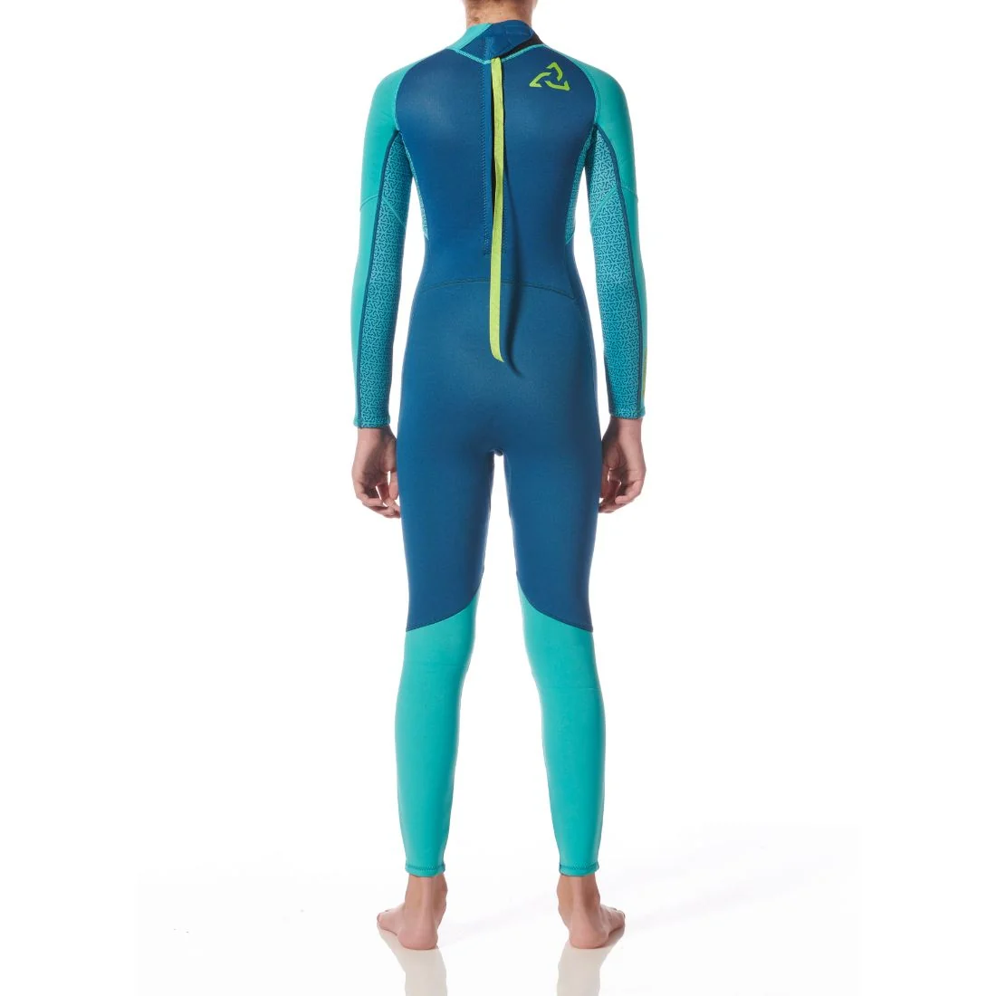 Typhoon Kid's Essential 3/2mm Full Wetsuit BZ Azure/Ocean - Image 3