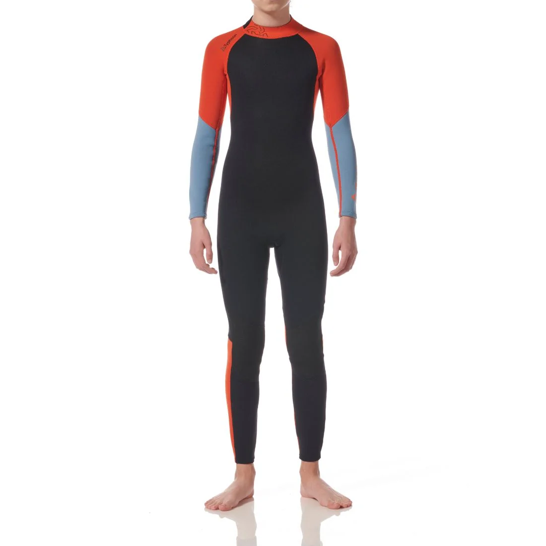 Typhoon Kid's Essential 3/2mm Full Wetsuit BZ Ember/Black