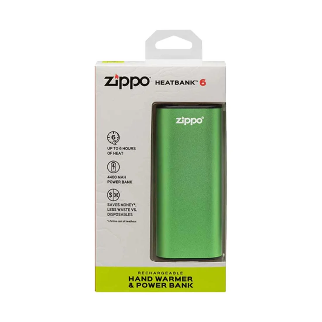 Zippo HeatBank 6 Rechargeable Hand Warmer - Green - Image 5